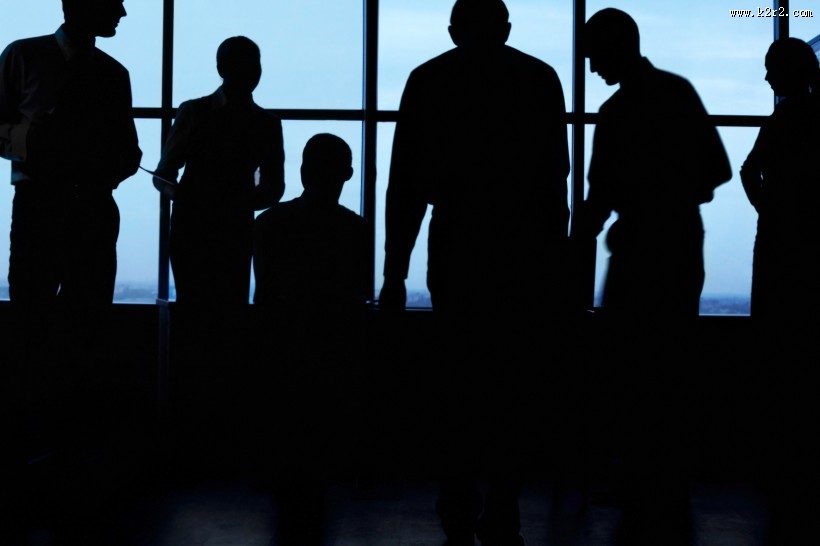 商务团队剪影图片