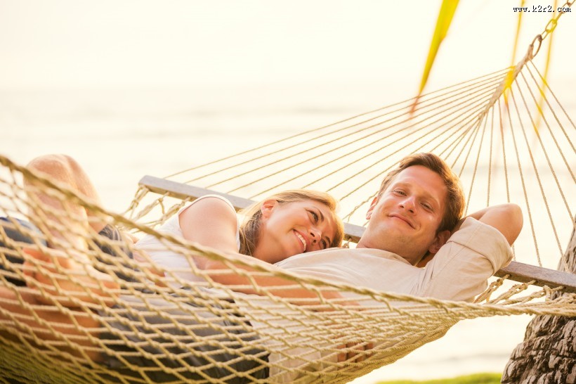 浪漫的情侣夫妻度假旅行图片大全