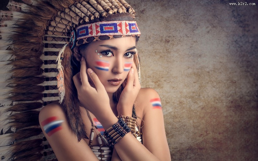 印第安美女图片