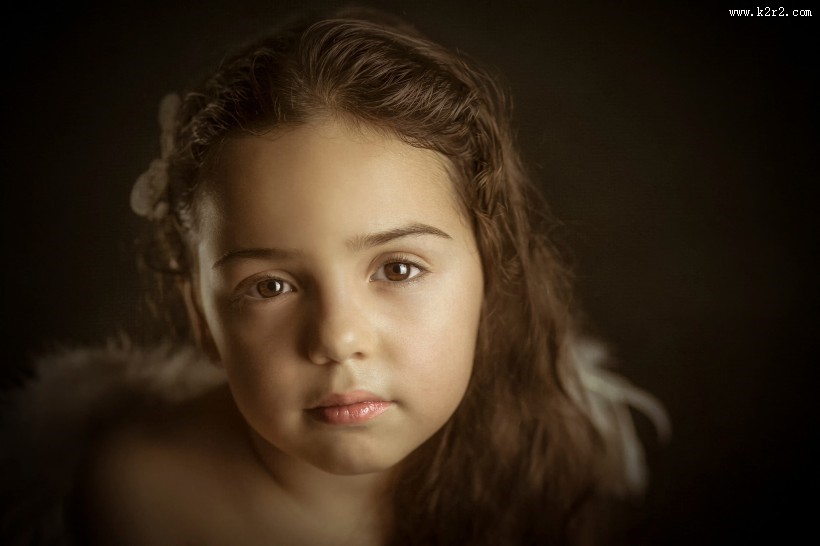 可爱的小天使女孩图片