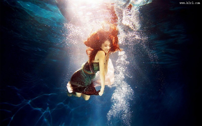 唯美水下人物摄影图片大全