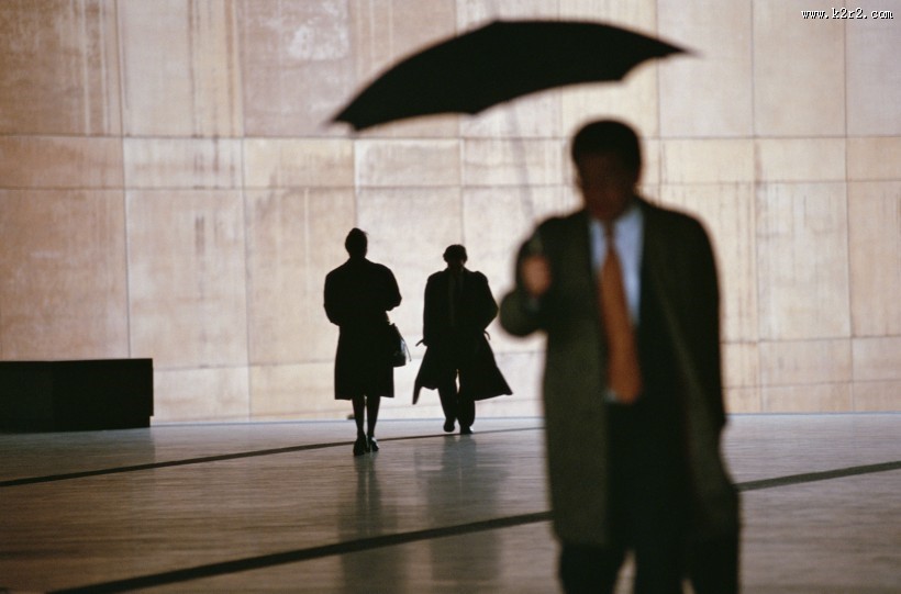白领商务人士剪影图片
