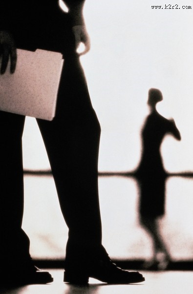 白领商务人士剪影图片