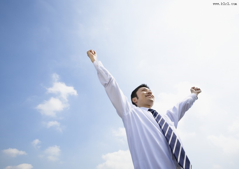 朝气蓬勃的企业员工图片