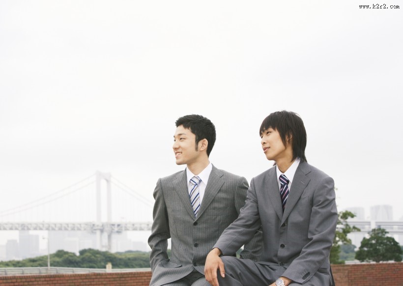 朝气蓬勃的企业员工图片