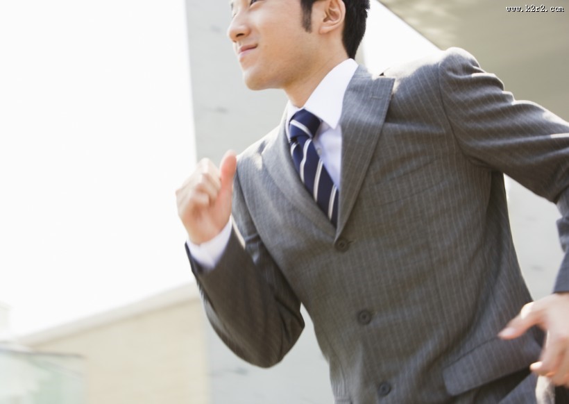 朝气蓬勃的企业员工图片