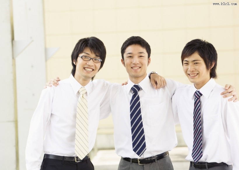 朝气蓬勃的企业员工图片