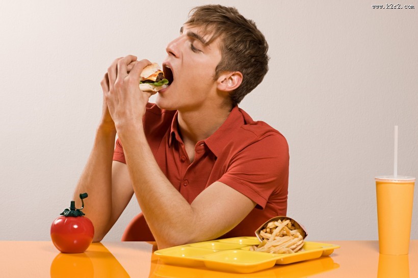 男性美食家图片