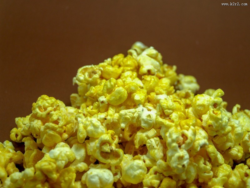 焦香美味的爆米花图片