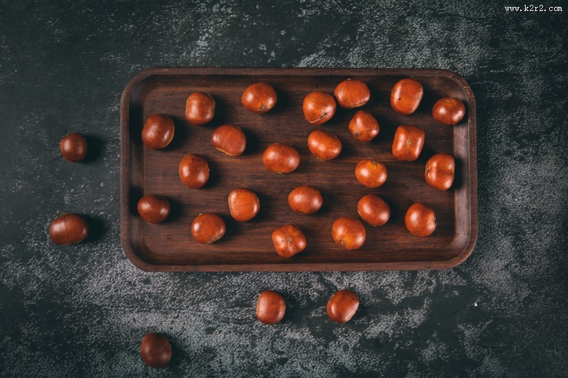 美味好吃的板栗图片