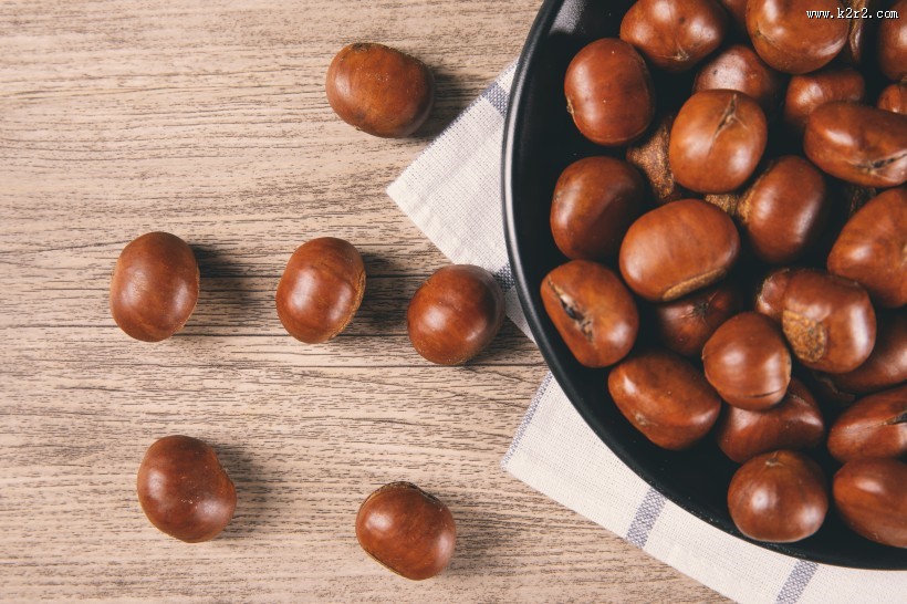 美味好吃的板栗图片