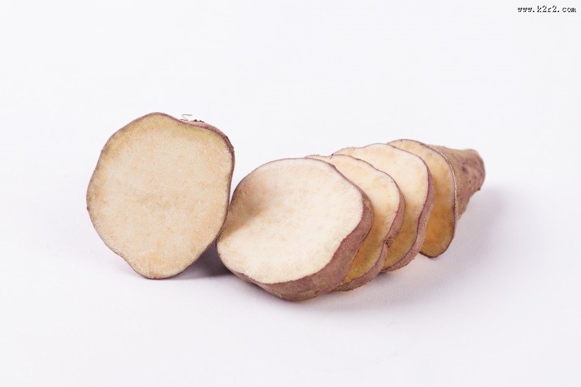 切开的番薯图片