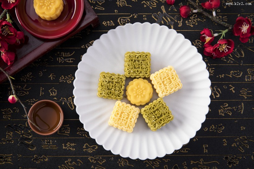 夏日解暑绿豆糕图片