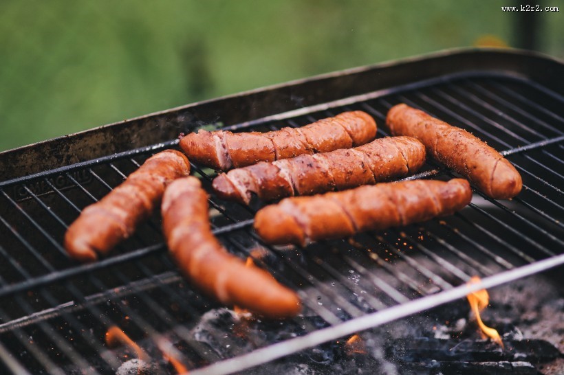 野外烧烤的图片