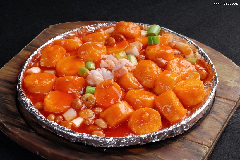 美味可口的红烧日本豆腐图片