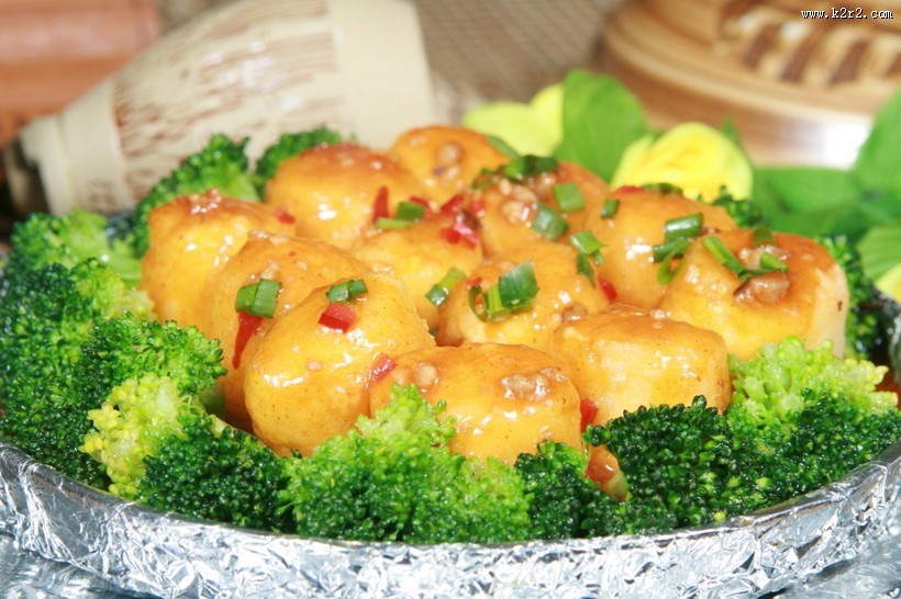 美味可口的红烧日本豆腐图片