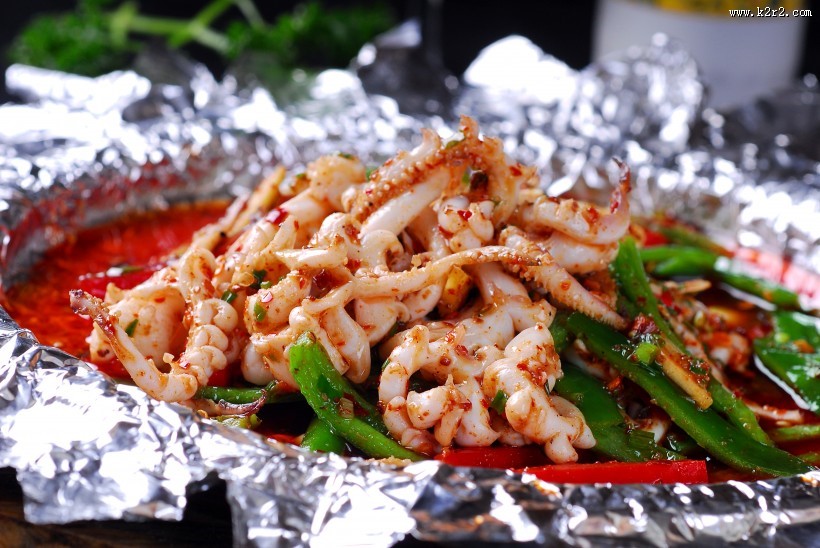 味道超棒的铁板鱿鱼须图片