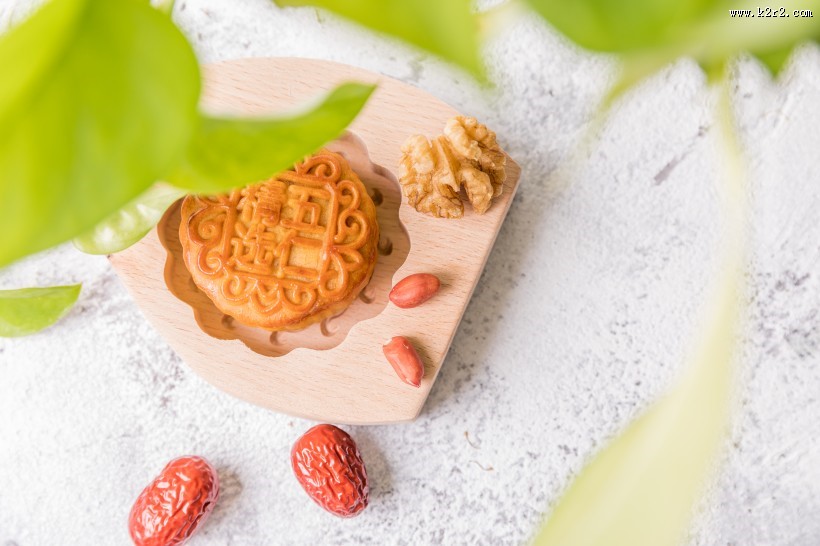 中秋五仁月饼图片