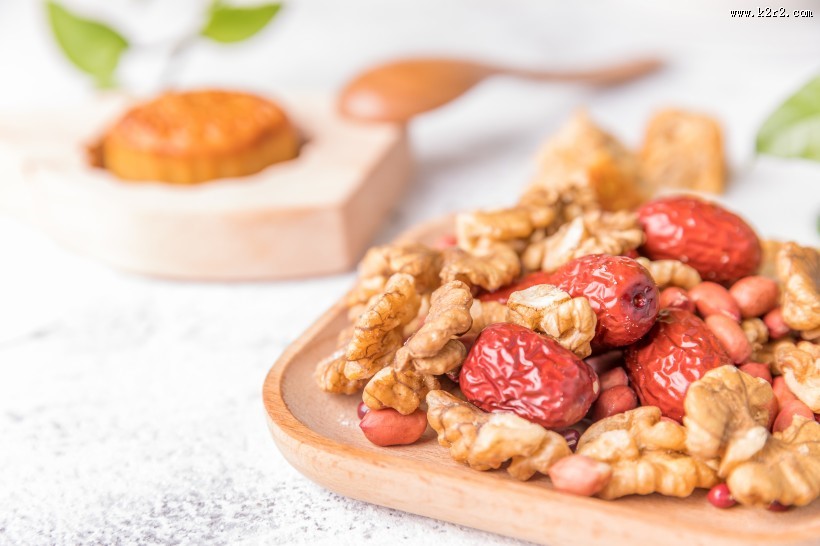 中秋五仁月饼图片