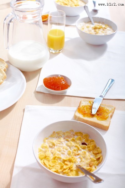 清爽可口的西式早餐图片