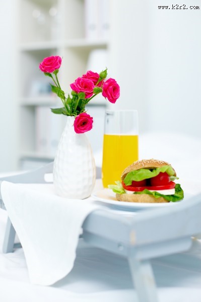 清爽可口的西式早餐图片