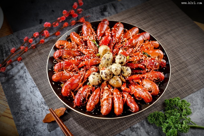 好吃的麻辣小龙虾图片
