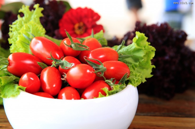 红色和黄色圣女果图片