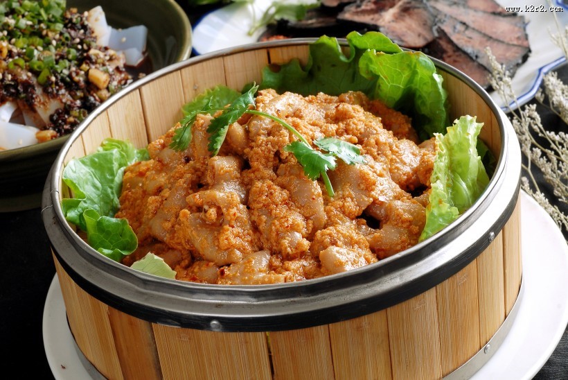 好吃的肉蒸饭图片