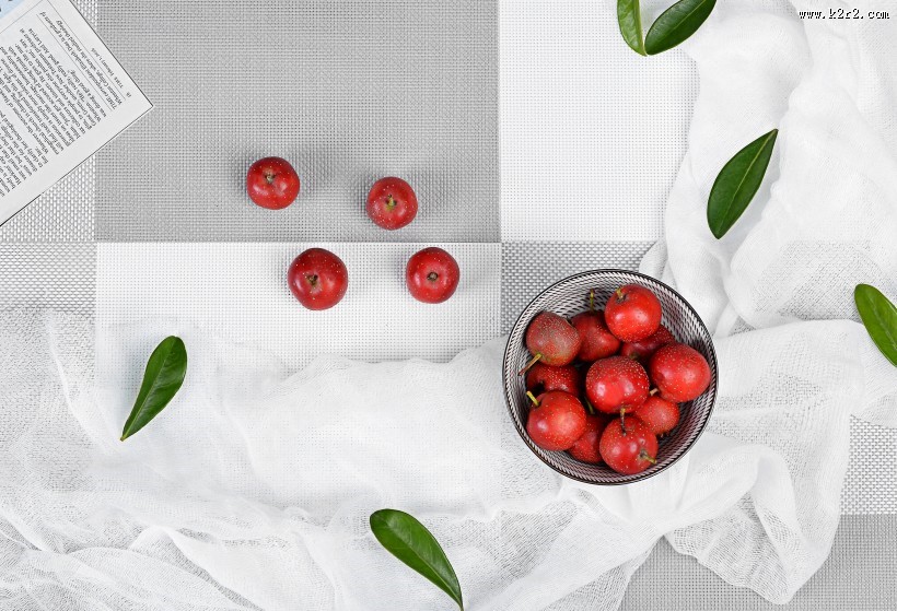 红色酸甜的山楂图片