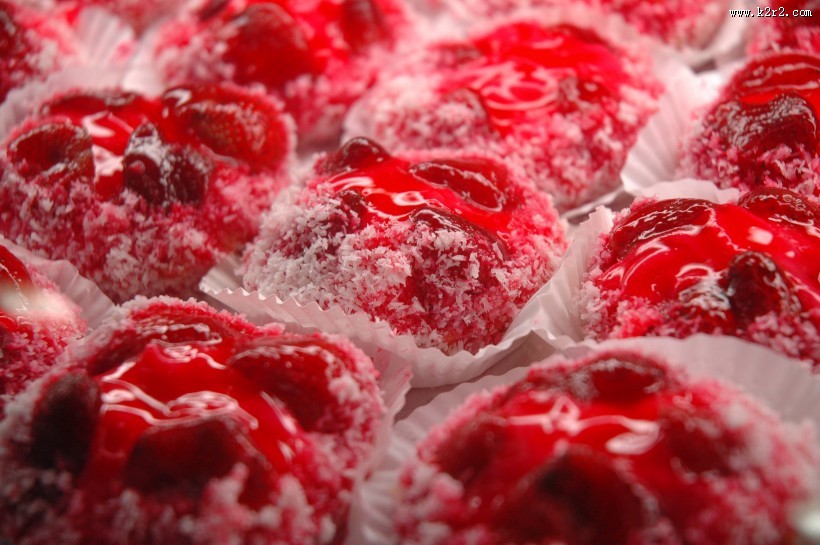 香甜好吃的草莓蛋糕图片大全