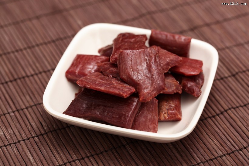美味营养的鹿肉肉脯图片