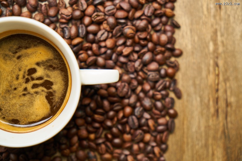 醇香浓厚的咖啡豆图片