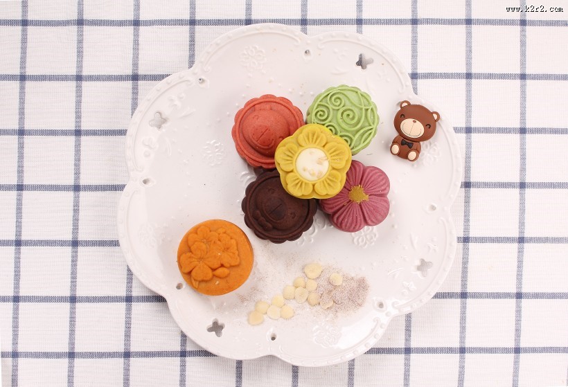 好吃好看的水果月饼图片