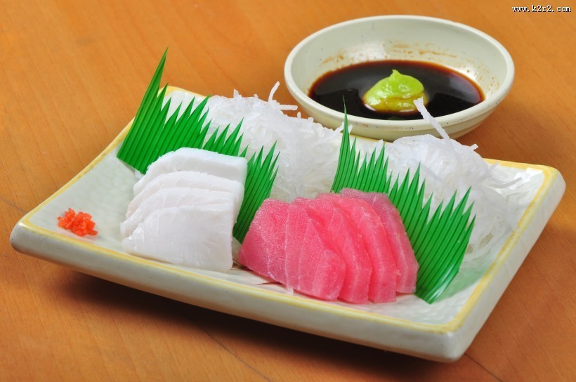 日本料理美味刺身图片