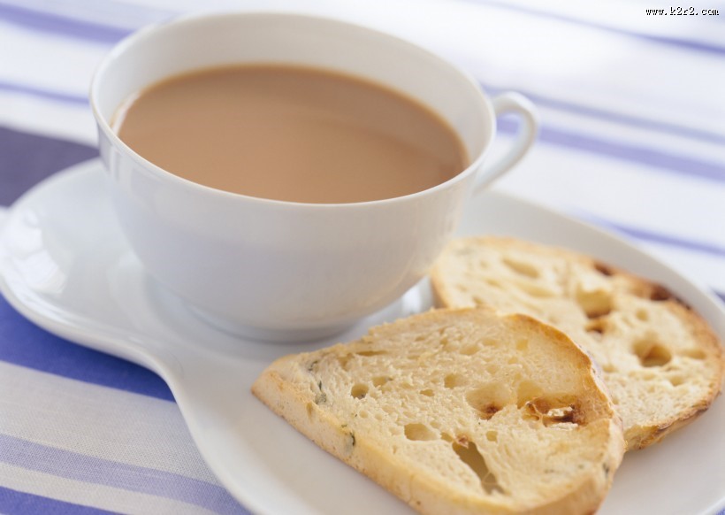 营养早餐面包片图片