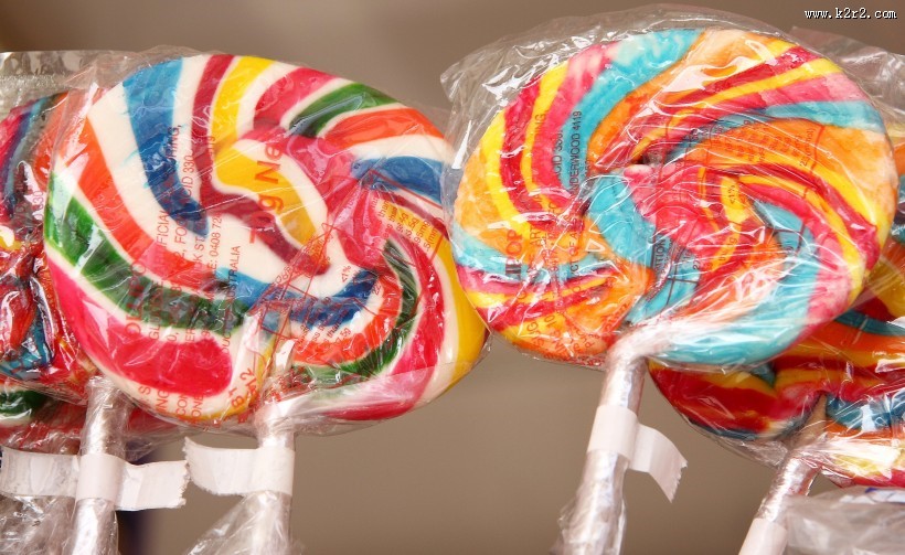 多彩甜蜜棒棒糖