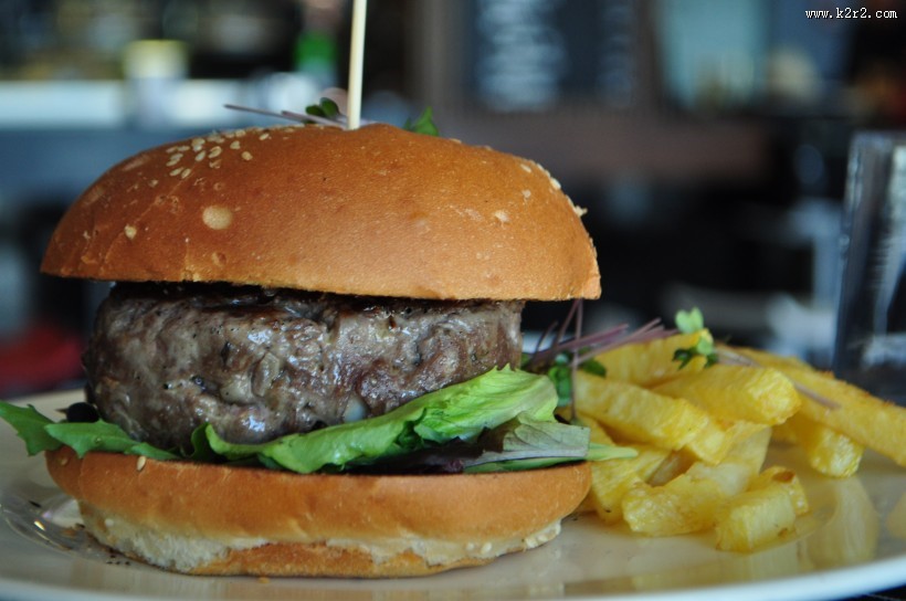 好吃诱人的汉堡图片