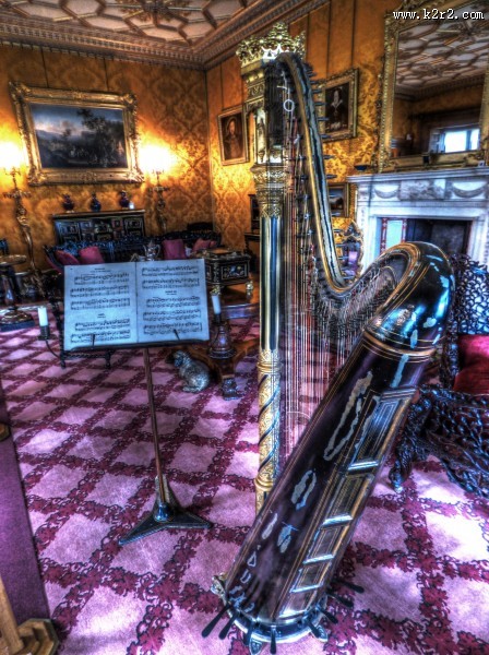 历史悠久的竖琴图片