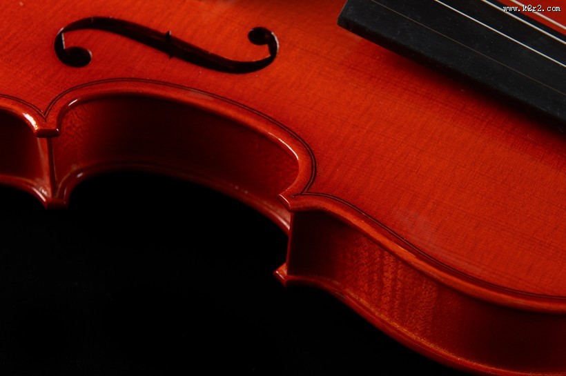 橘红色优雅的小提琴图片大全