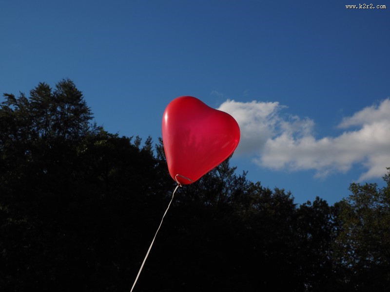 心形红气球图片大全