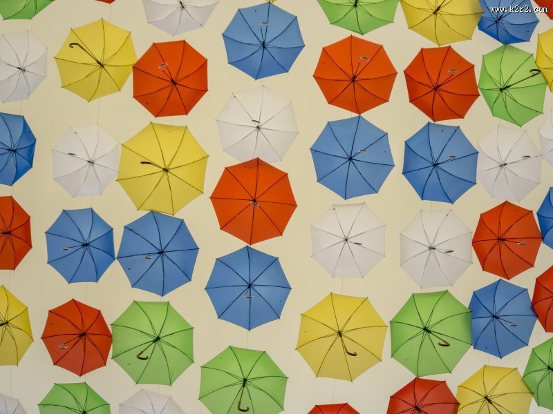 雨伞长廊图片