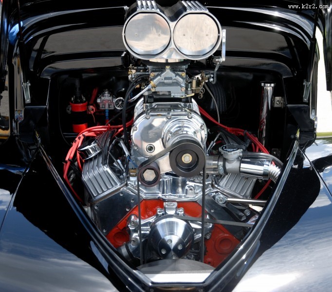 汽车发动机特写图片