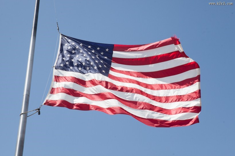 飘荡的美国国旗图片大全