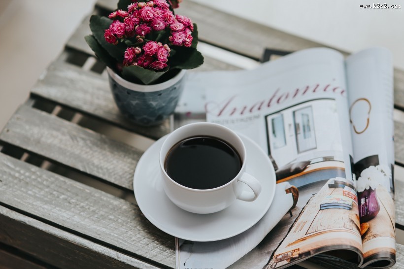 桌上的小粉花和一些物品的图片大全