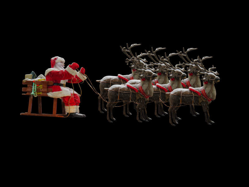 圣诞老人模型图片