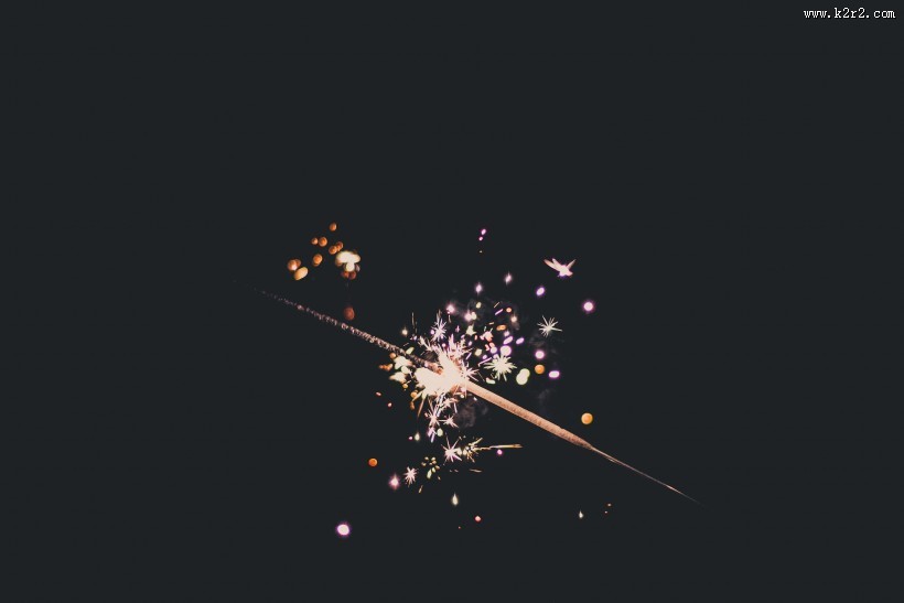点燃的星光棒图片