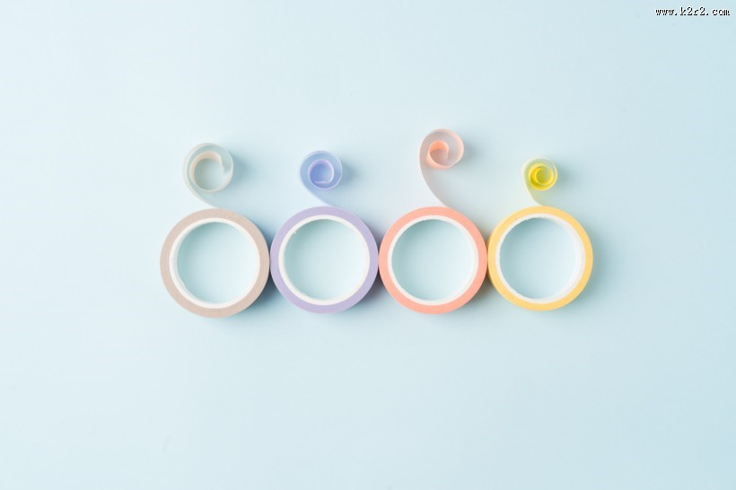 五颜六色的胶带图片