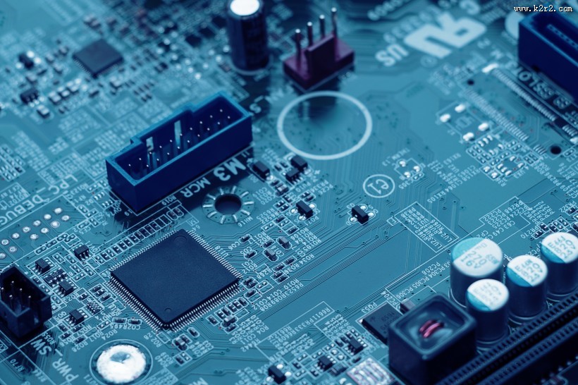 密集的电子芯片电路板图片