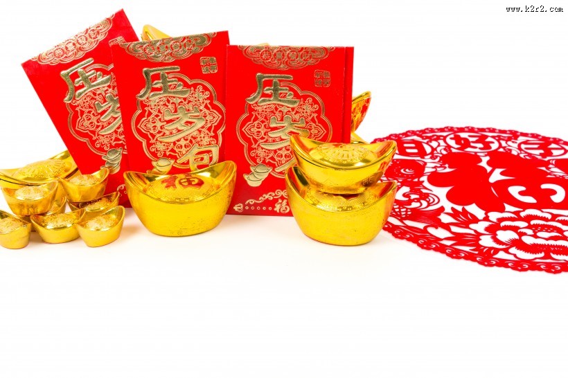 喜庆诱人的金元宝图片
