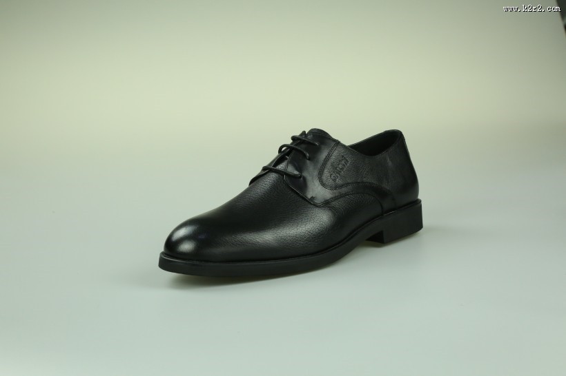 黑色商务男士皮鞋图片